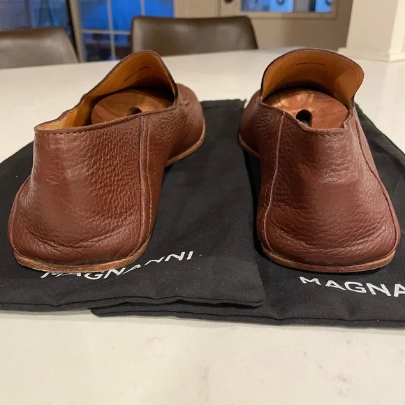 Magnanni Men's Heston Deerskin Leather House Slippers - Picture 4 of 10